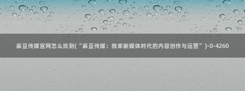 麻豆视频页面关键词